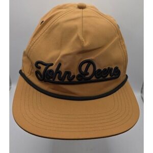 John Deere Vintage Collection Snapback Rope Hat Cap Yellow Farmlink Project